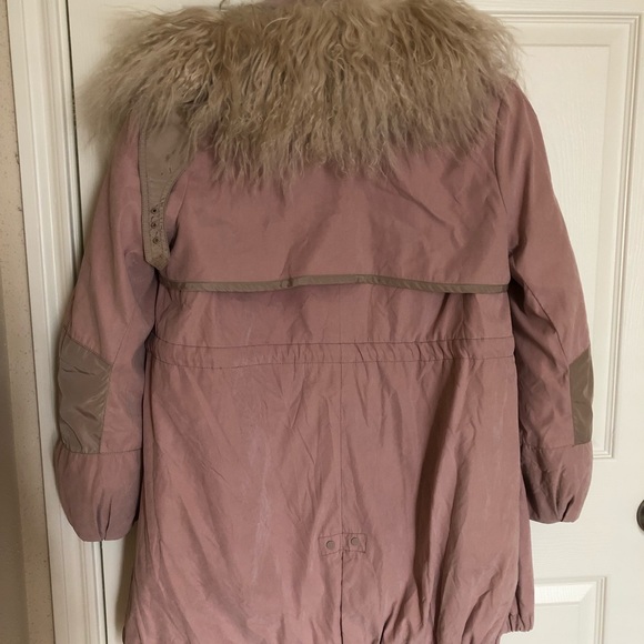 Fur wind coat with cotton detachable inner pieces - Picture 4 of 5